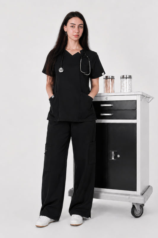 Female scrub - Black