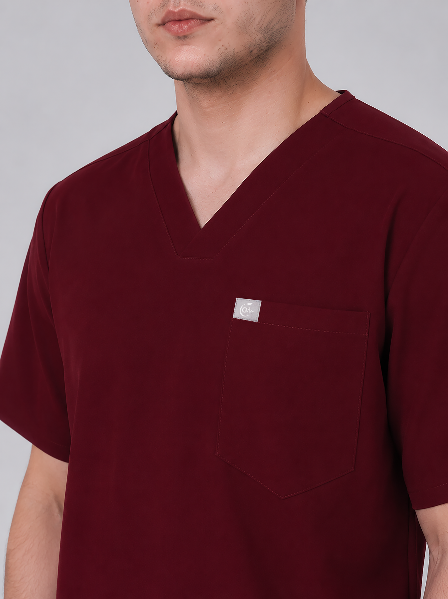 Male scrub - Burgundy
