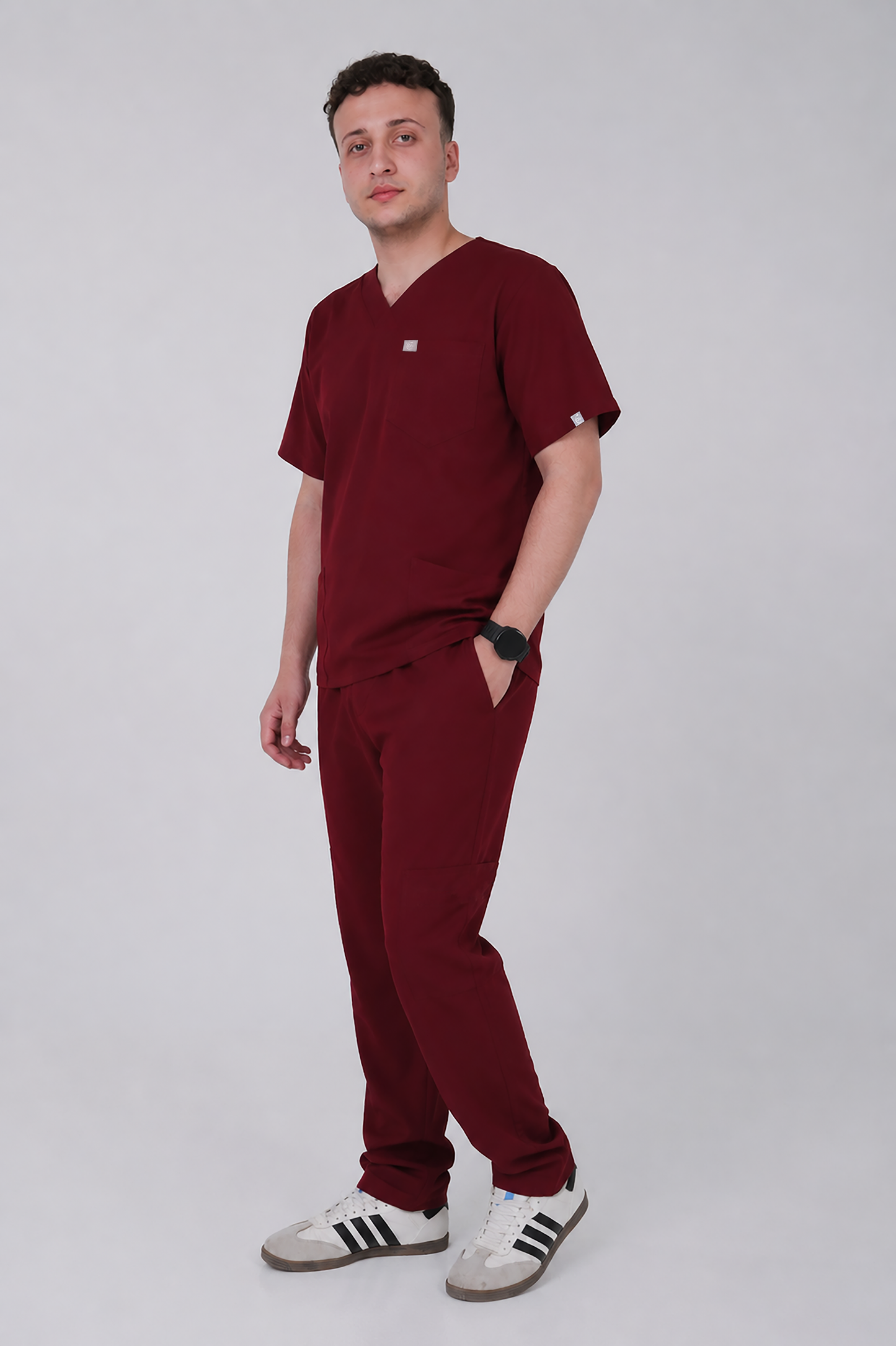 Male scrub - Burgundy