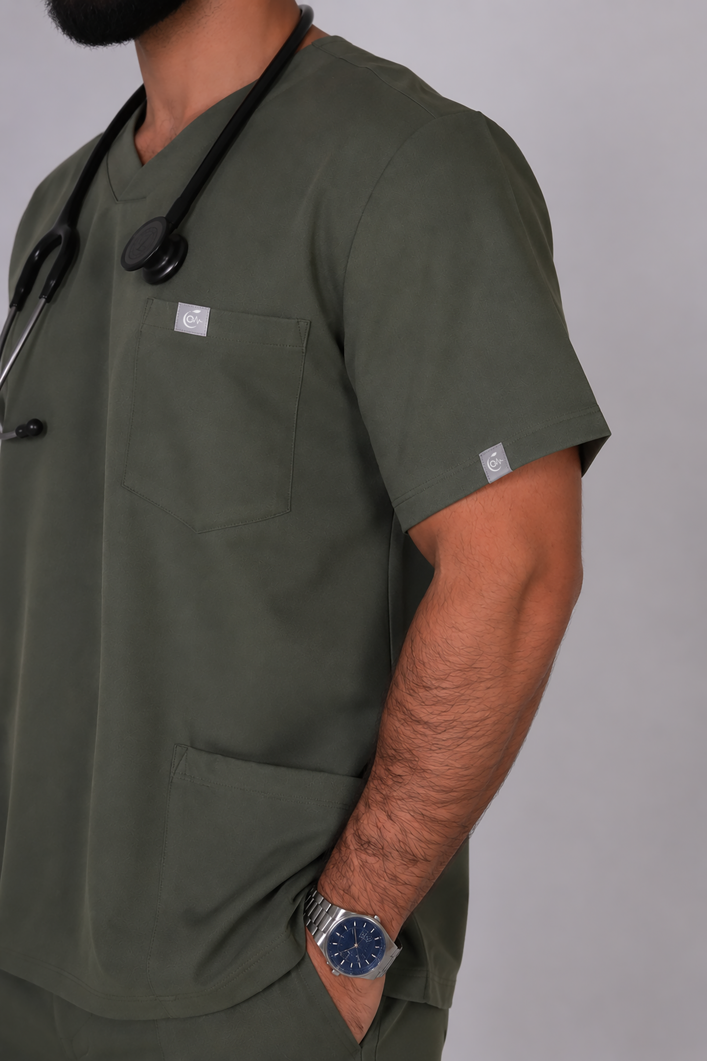 Male scrub - Olive Green