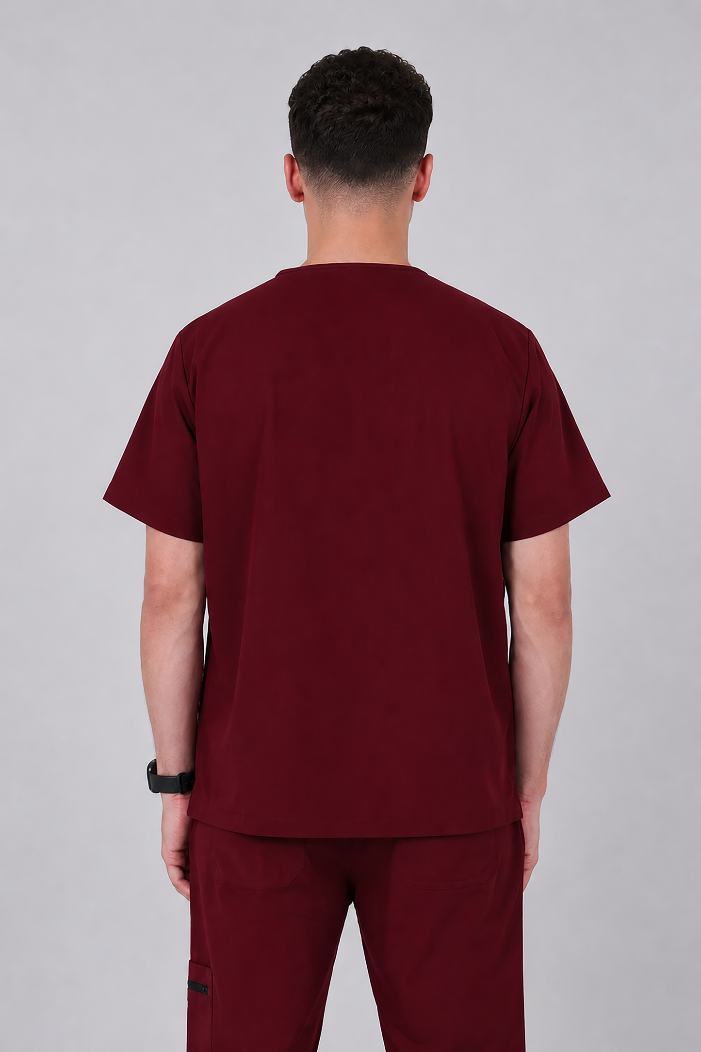 Male scrub - Burgundy