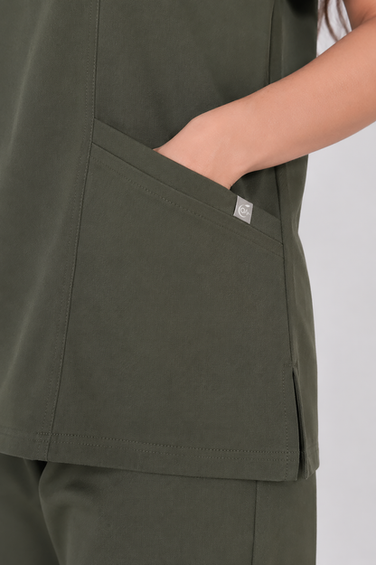 Female Scrub Olive Green