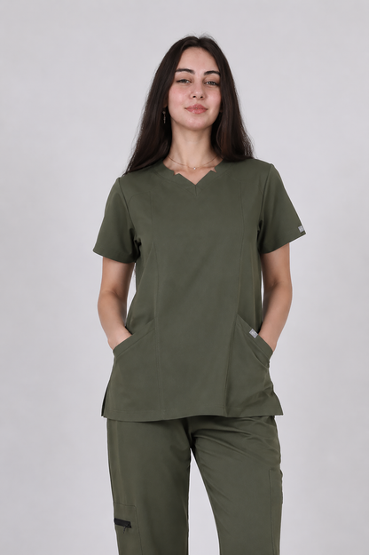 Female Scrub Olive Green