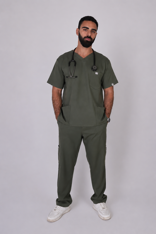Male scrub - Olive Green