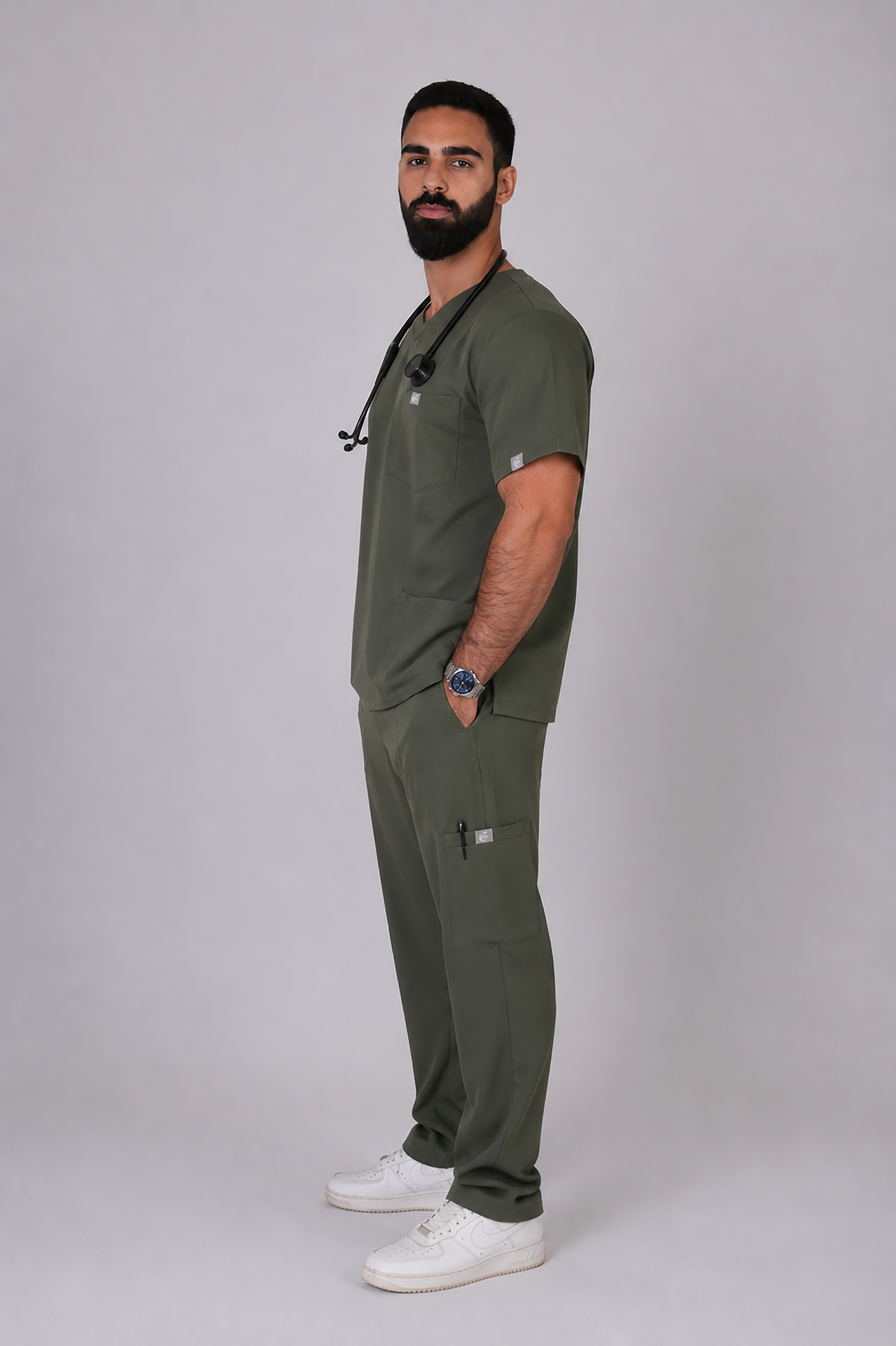 Male scrub - Olive Green