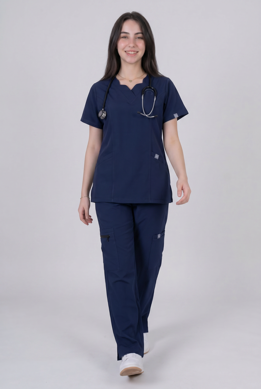 Female Scrub Navy Blue